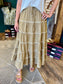 Dark Taupe Tiered Skirt