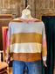 Rust & Rose Color Block Sweater