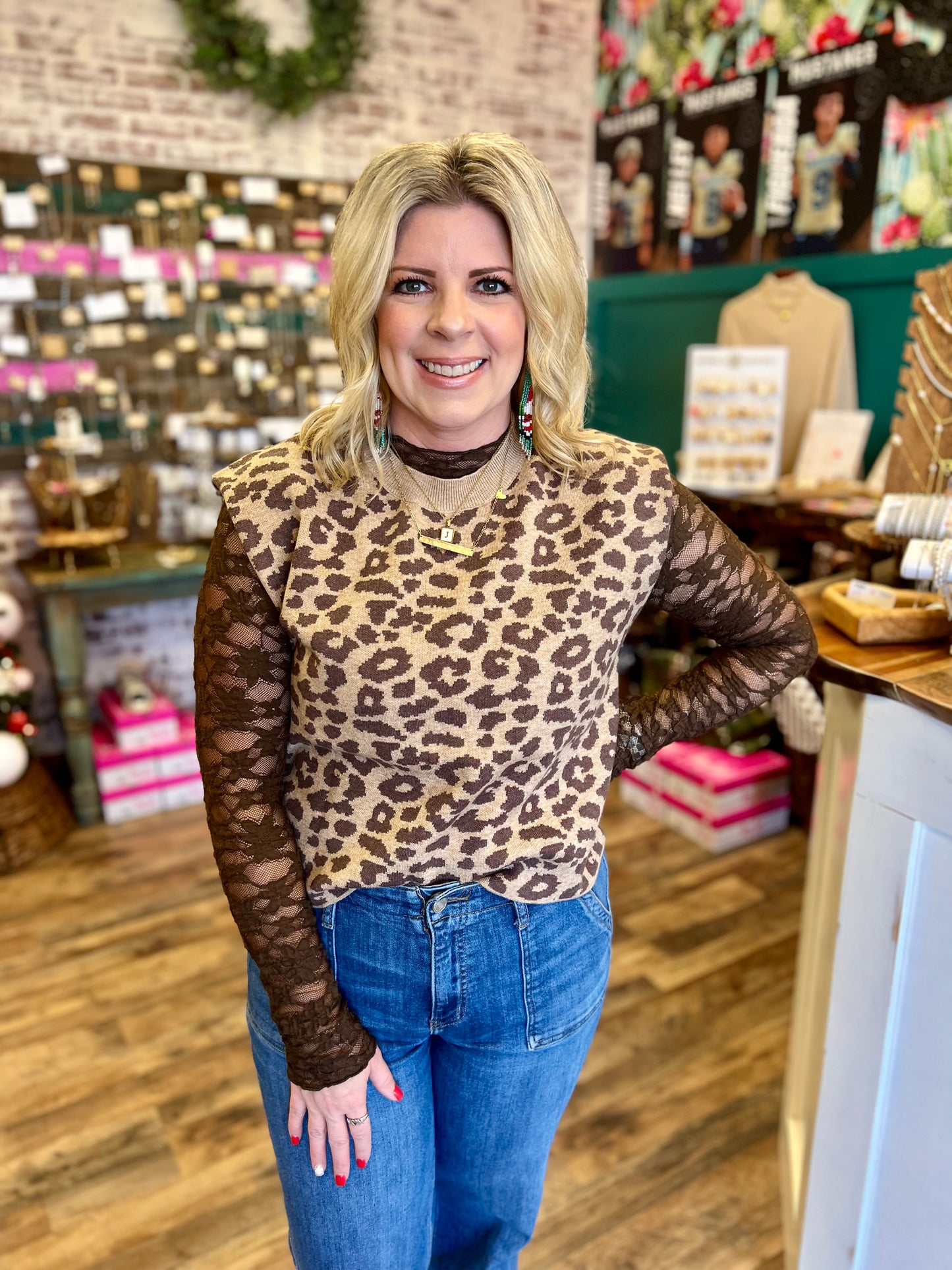 Leopard Sweater Vest