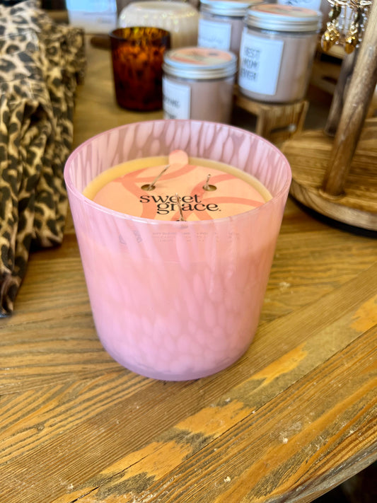 Pink Leopard Sweet Grace Candle