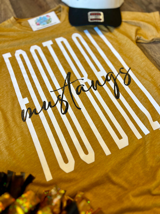 Mustangs Football Tee