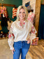 Woven Cream Embroidered Top