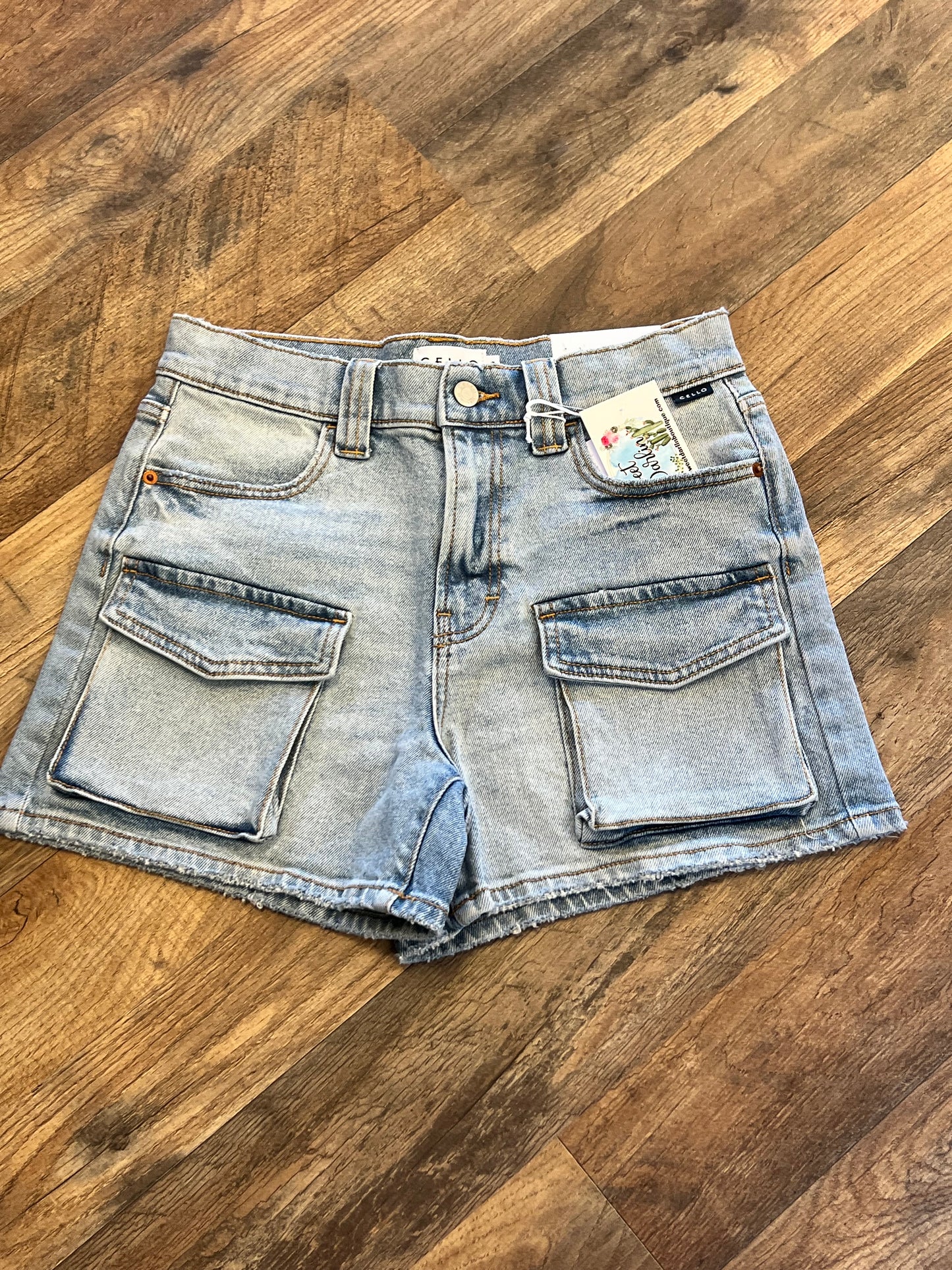 Pocket Denim Shorts