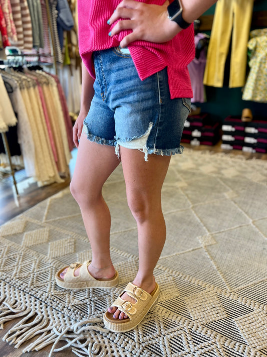 Side Step Hem Short