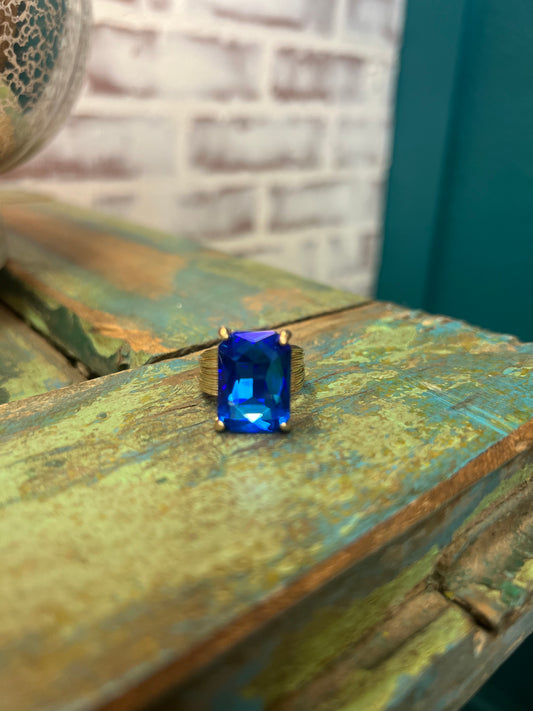 Royal Rectangle Adjustable Ring