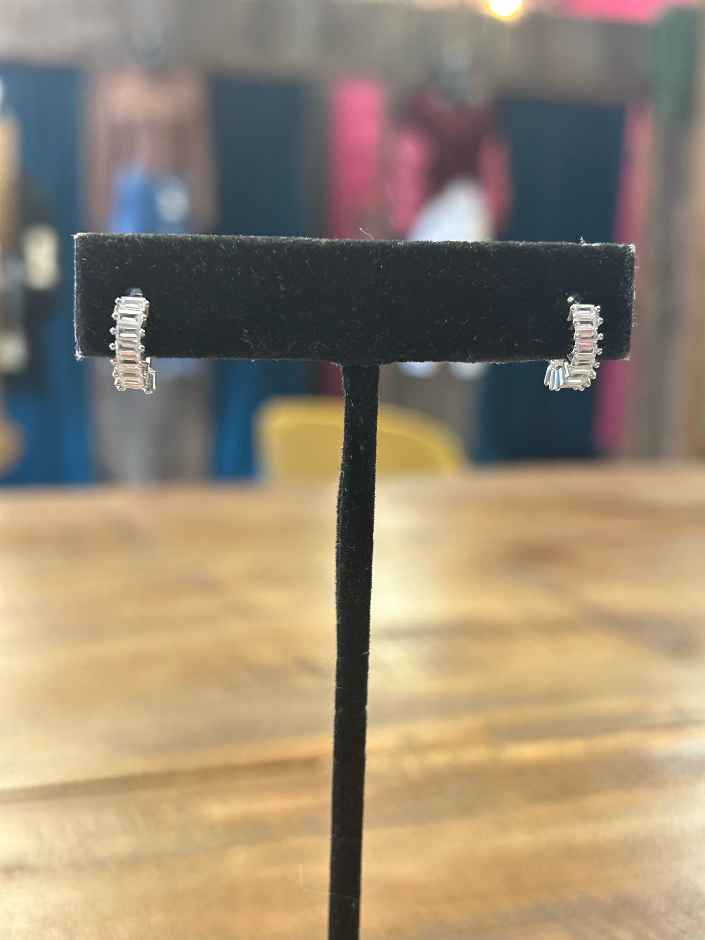Waterproof Huggie Silver Plated Earrings