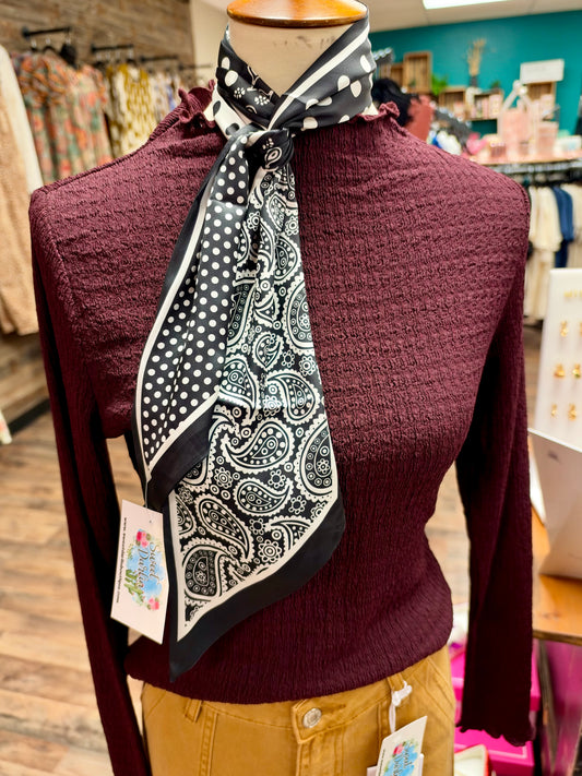 Multi Print Paisley Twilly