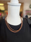 Triple Strand Copper Navajo Necklace