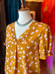 Mustard Floral Top