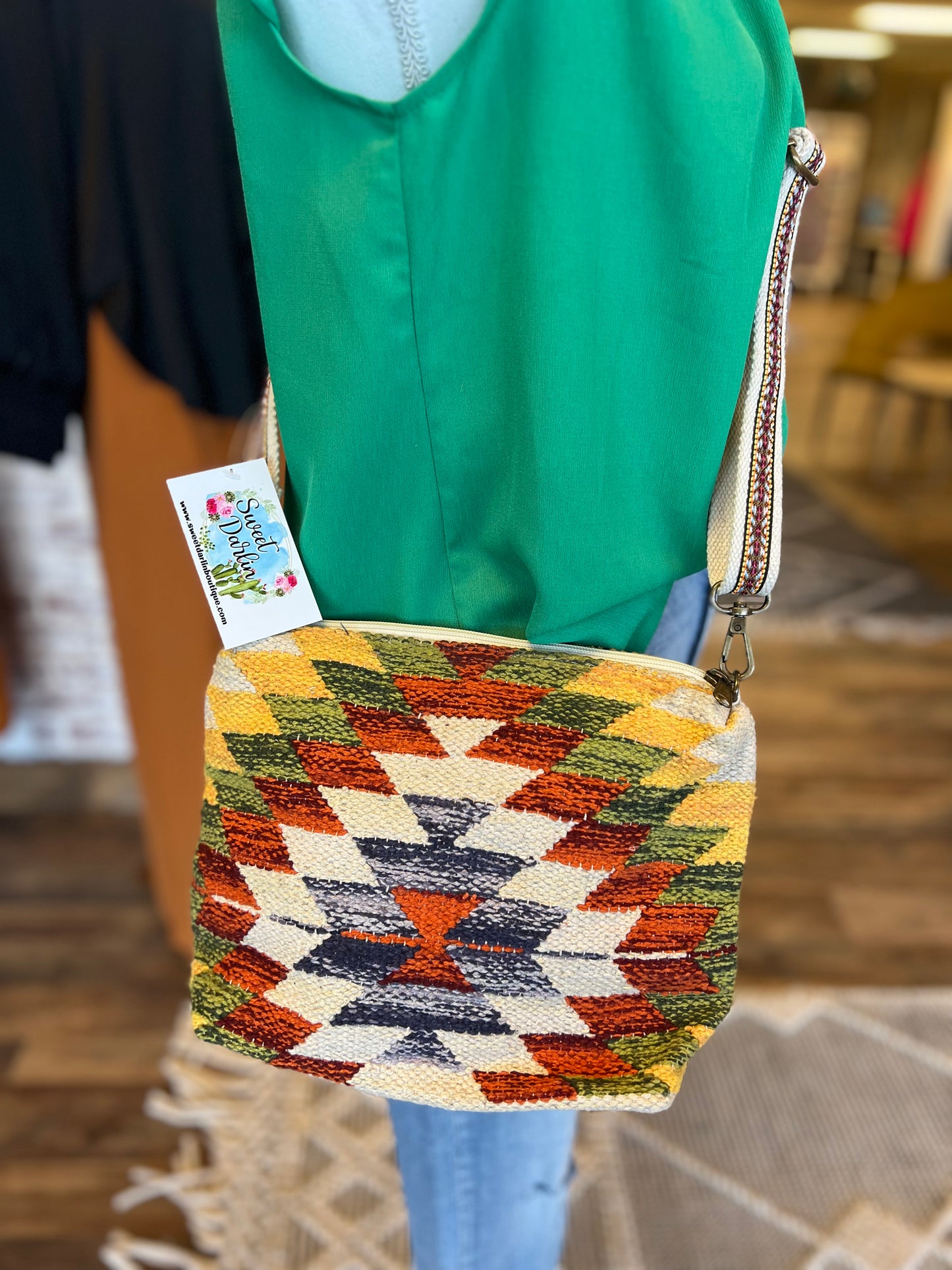 Woven Crossbody Purse