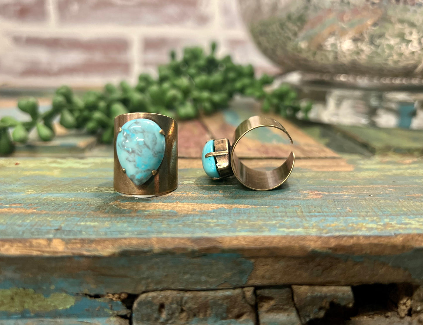 Adjustable Turquoise Ring