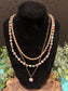 Triple Strand Multi Bead Necklace