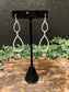 Silver Rope Drop Earring